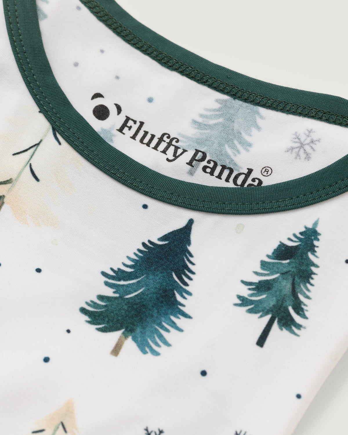 Kids Bamboo Pyjamas | Winter Pine Print