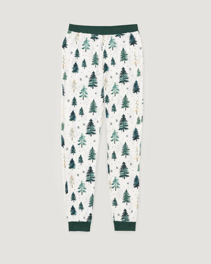 Women's Bamboo Pyjama Set | Winter Pine Print